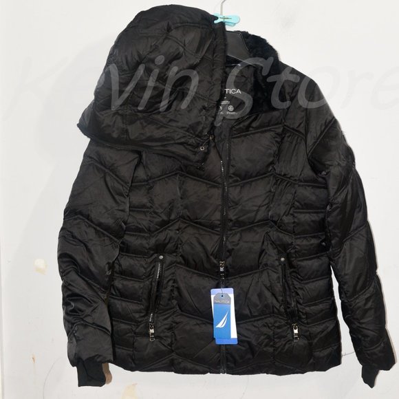 NWT BLACK Nautica Ladies’ Puffer Jacket‎ - Picture 14 of 16